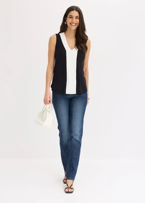 T-shirt &agrave; d&eacute;collet&eacute; plongeant, bonprix