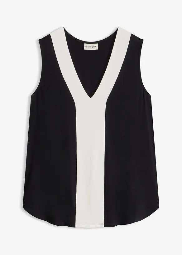 T-shirt &agrave; d&eacute;collet&eacute; plongeant, bonprix