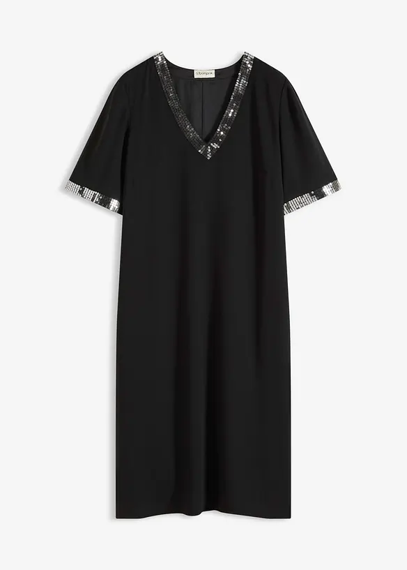Chiffonkleid mit Pailletten, bonprix
