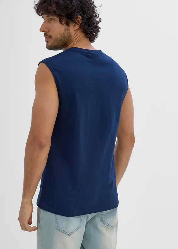 Muskelshirt (2er Pack) aus reiner Bio-Baumwolle, bonprix