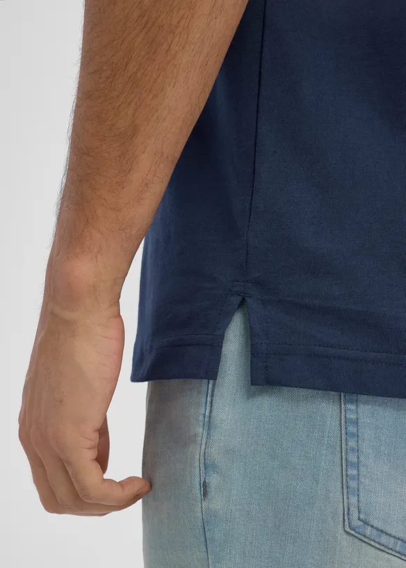 Jersey-Poloshirt, Kurzarm aus Bio-Baumwolle, bonprix