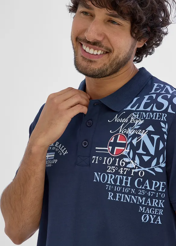 Jersey-Poloshirt, Kurzarm aus Bio-Baumwolle, bonprix