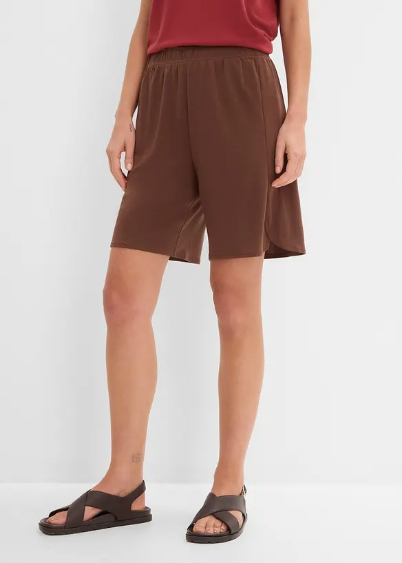 Bermuda taille extensible en mati&egrave;re douce, bonprix