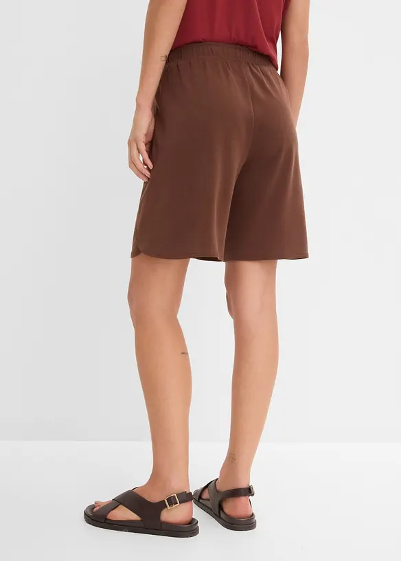Bermuda taille extensible en mati&egrave;re douce, bonprix