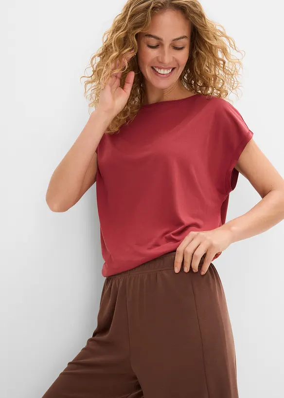 Bermuda taille extensible en mati&egrave;re douce, bonprix