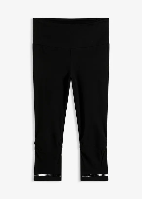 Capri-Leggings mit Glitzer, (2er-Pack), bonprix