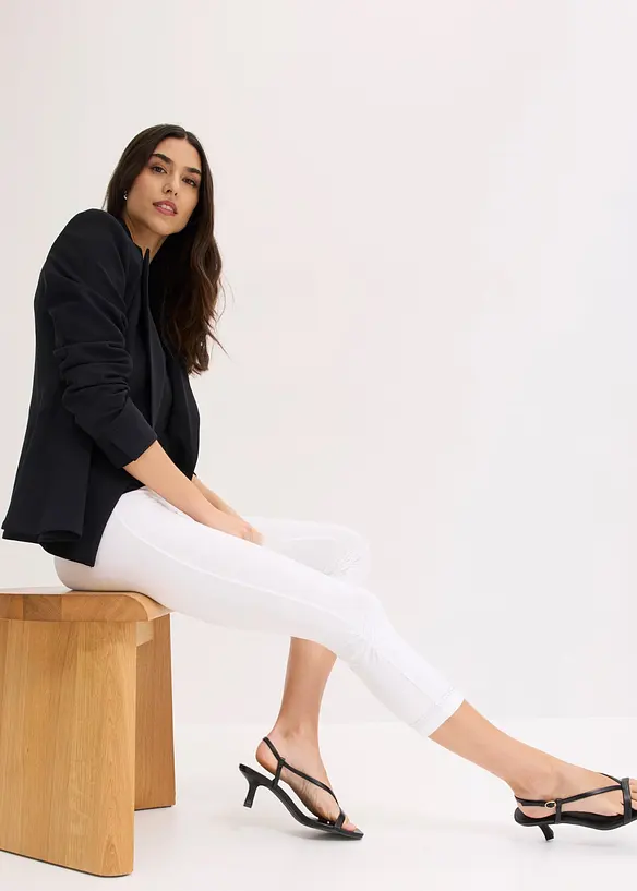 Lot de 2 leggings corsaire avec strass, bonprix