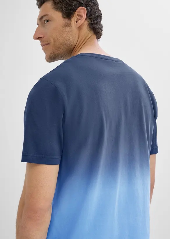 T-Shirt mit Farbverlauf aus reiner Bio-Baumwolle, bonprix