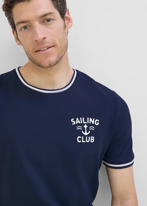 Piqu&eacute;-T-Shirt aus reiner Bio-Baumwolle, bonprix