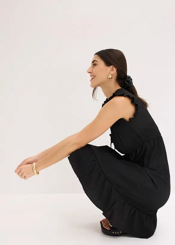 Minikleid aus strukturierter Ware, bonprix
