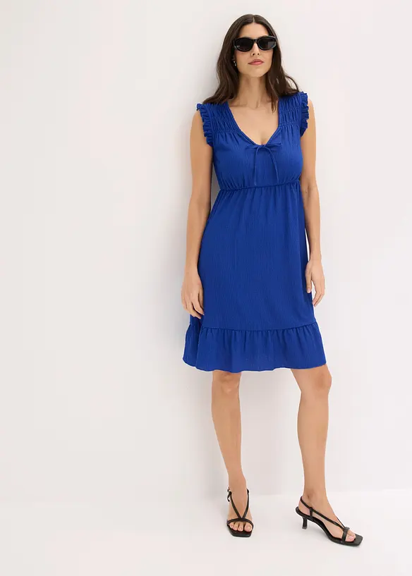 Minikleid aus strukturierter Ware, bonprix