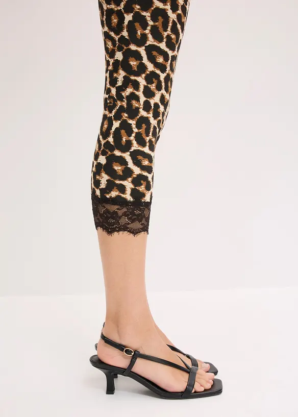Capri-Leggings mit Spitze, bonprix