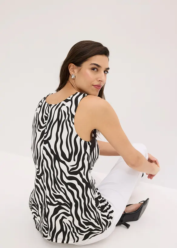 Top &agrave; empi&egrave;cement en dentelle et crochet, bonprix