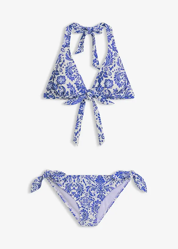 Bikini dos nu &agrave; nouettes (ens. 2 pces), bonprix
