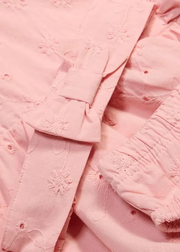 Robe b&eacute;b&eacute; avec culotte et bandeau assortis 100% coton (ens. 3 pces), bonprix