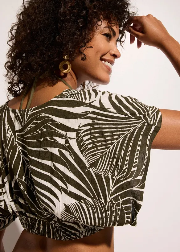 Blouse de plage aspect froiss&eacute;, bonprix