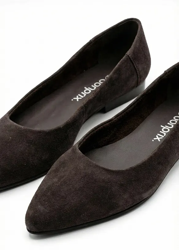 Ballerinas aus Leder, bonprix