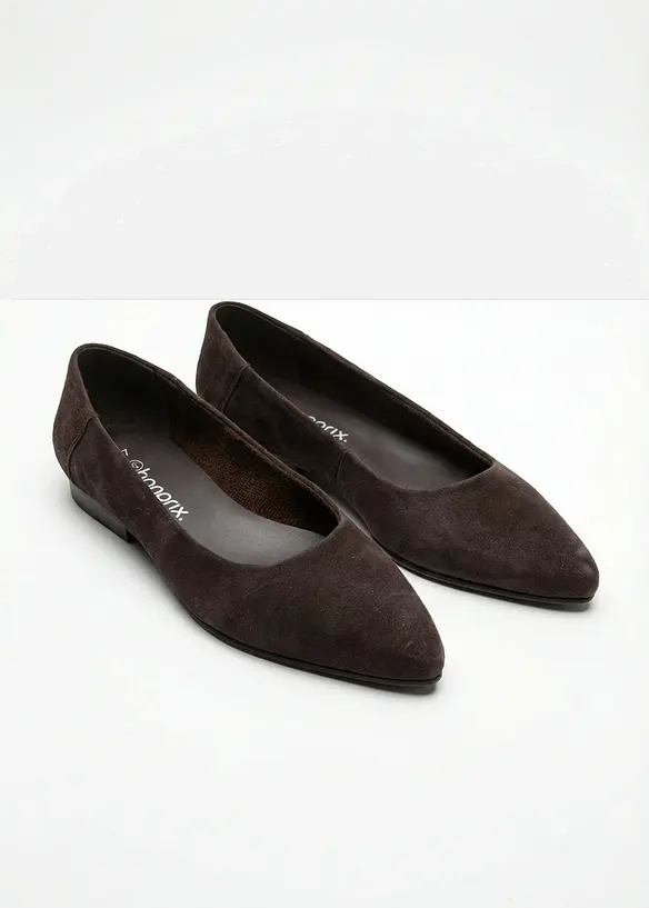 Ballerinas aus Leder, bonprix