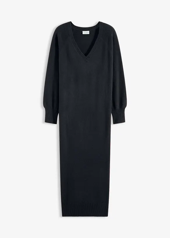 Robe midi oversize en maille, bonprix