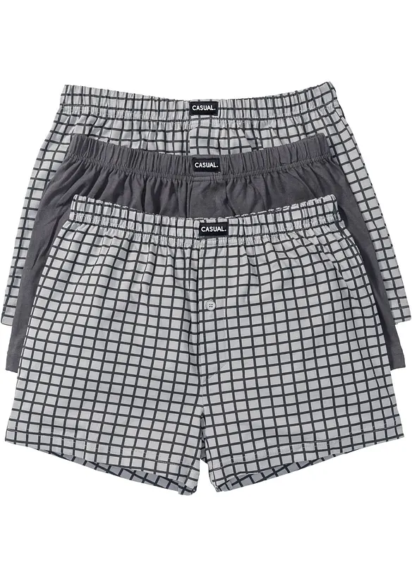 Lot de 3 cale&ccedil;ons en jersey coton, bonprix