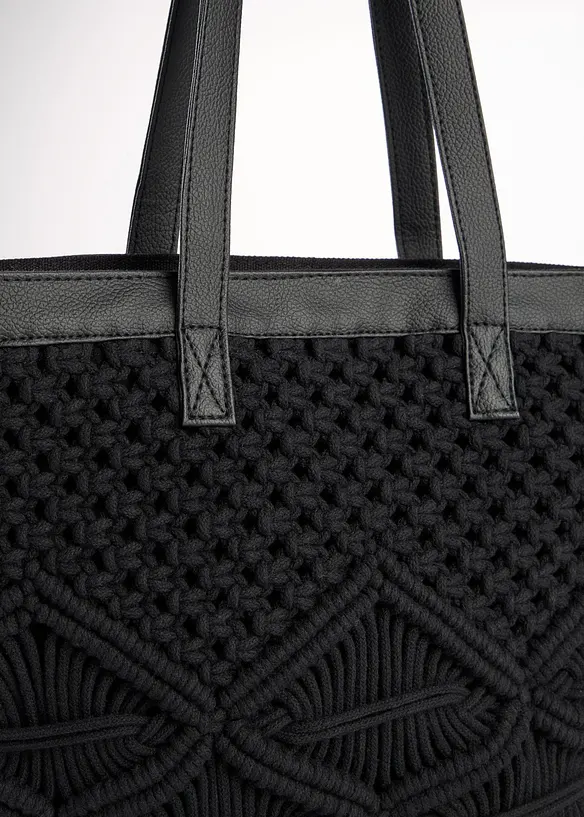 Cabas en macram&eacute;, bonprix