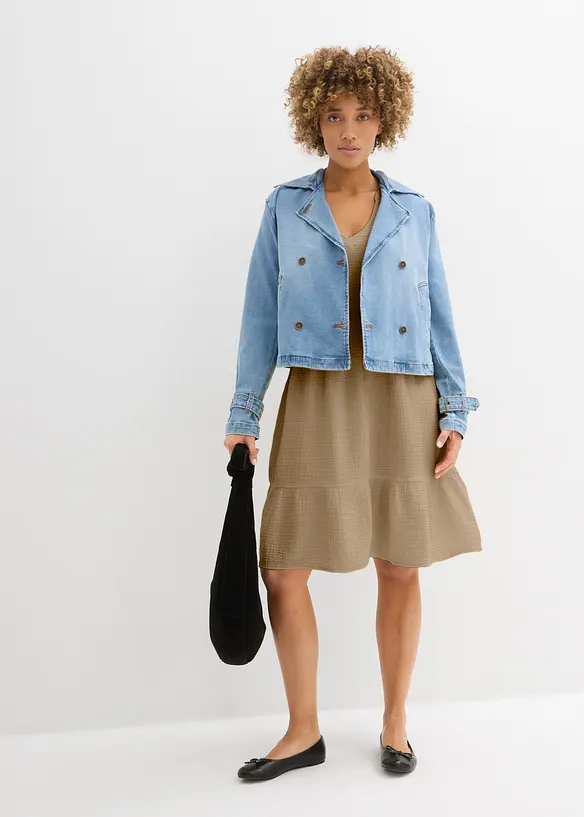 Robe oversize en gaze de coton, bonprix