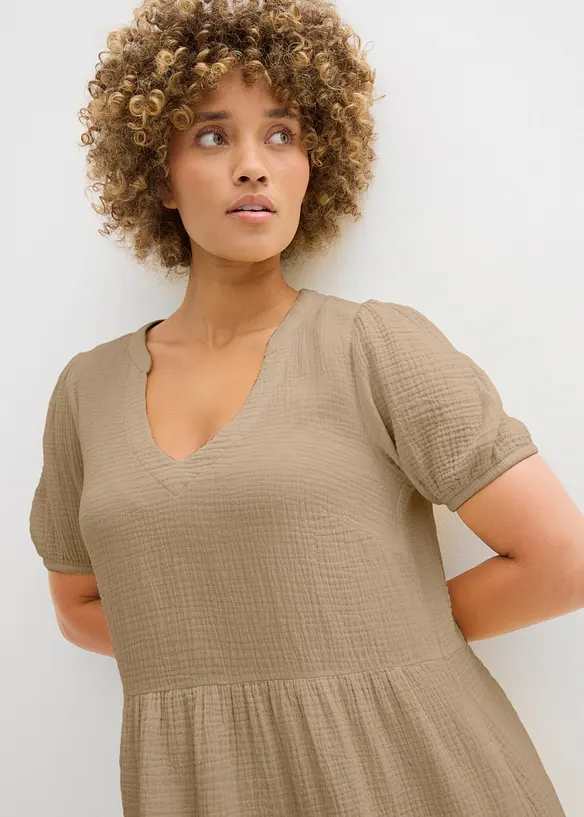 Robe oversize en gaze de coton, bonprix