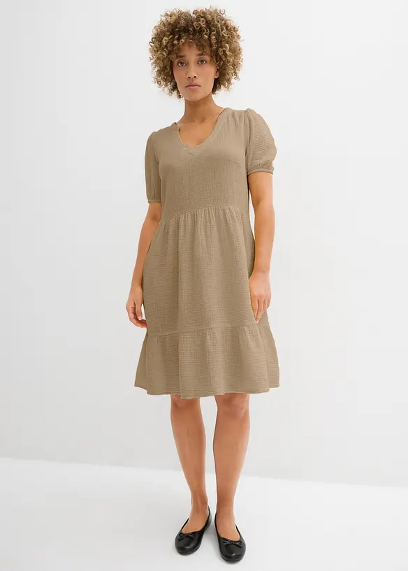 Robe oversize en gaze de coton, bonprix