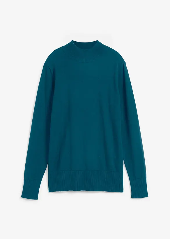 Pull basique &agrave; col montant, bonprix