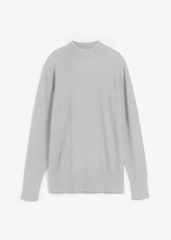 Pull basique &agrave; col montant, bonprix