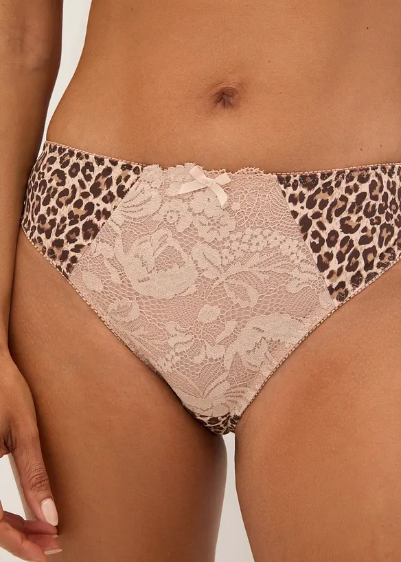 Slip mit Leopardenmuster, bonprix