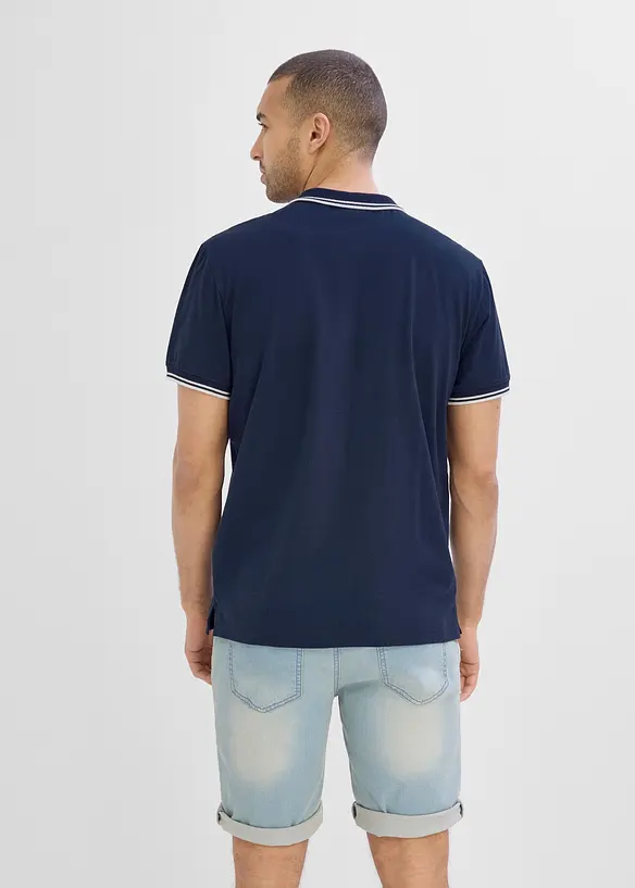 Poloshirt, Kurzarm aus reiner Bio-Baumwolle, bonprix