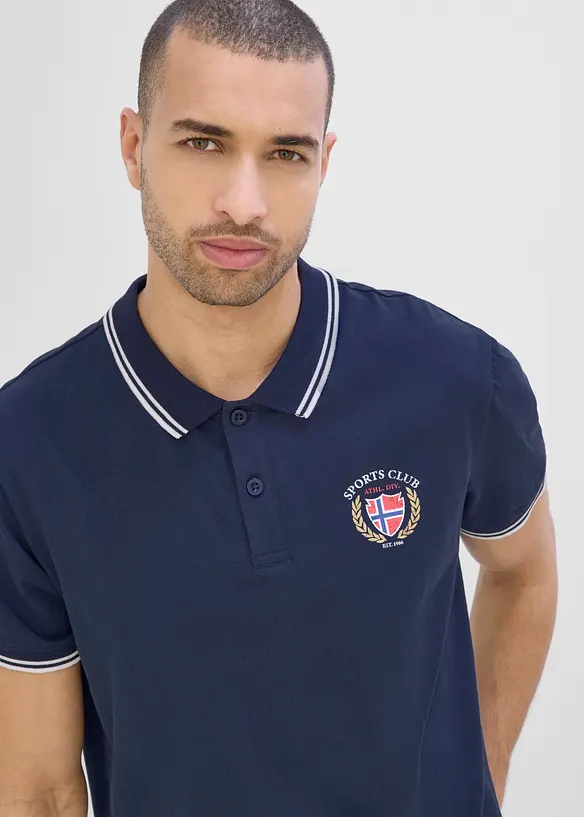 Poloshirt, Kurzarm aus reiner Bio-Baumwolle, bonprix