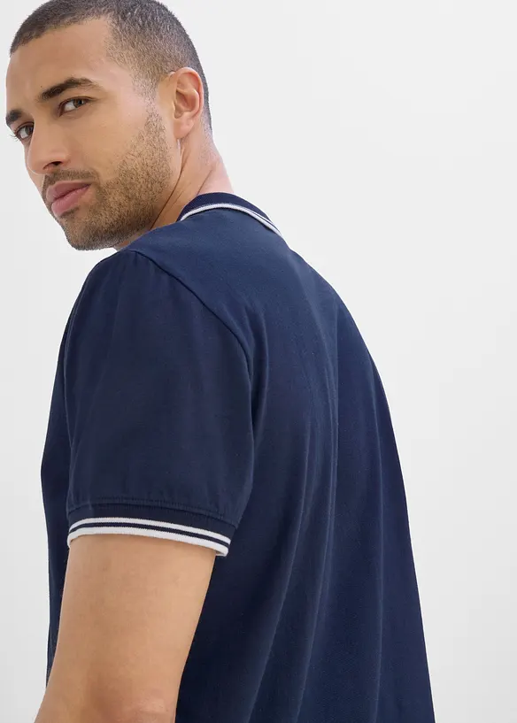 Poloshirt, Kurzarm aus reiner Bio-Baumwolle, bonprix