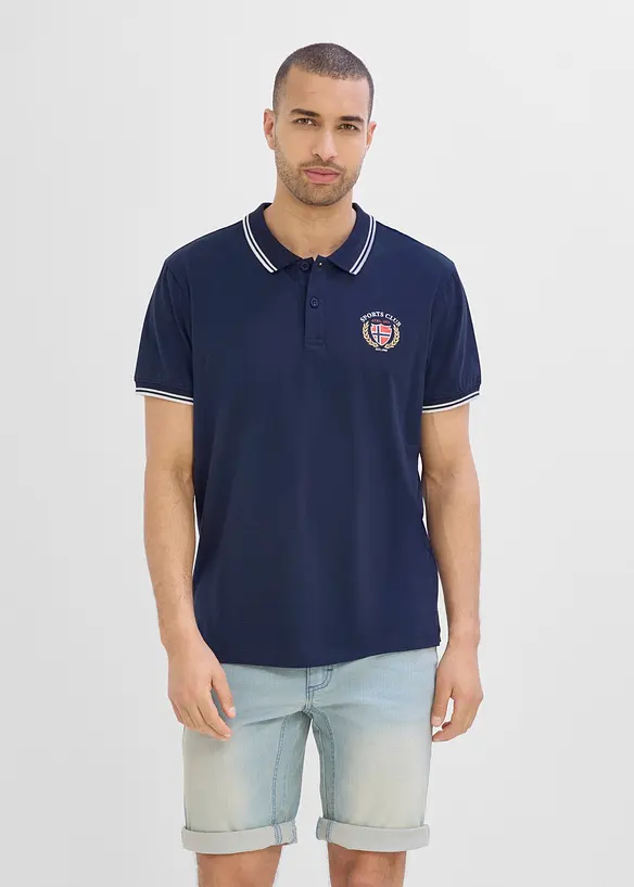 Poloshirt, Kurzarm aus reiner Bio-Baumwolle, bonprix