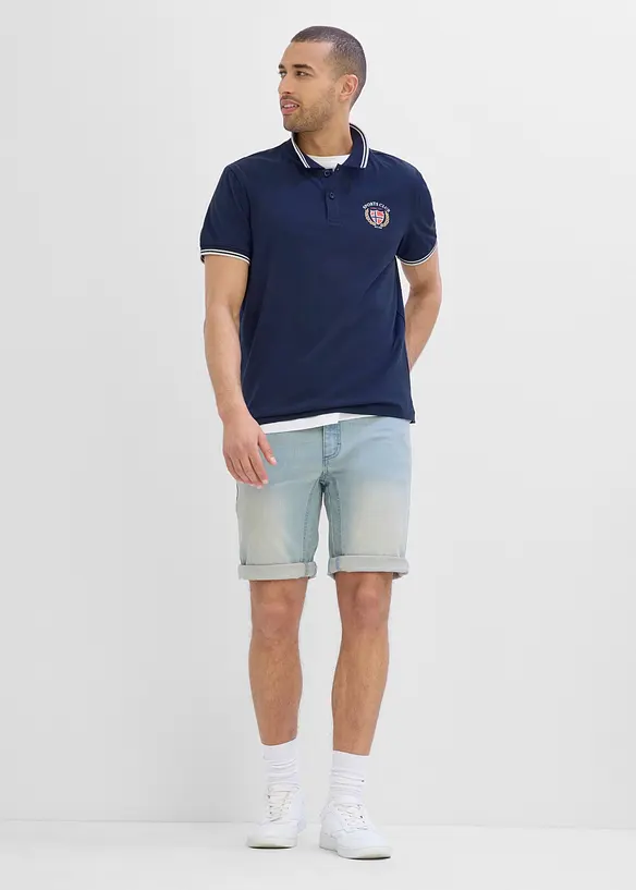 Poloshirt, Kurzarm aus reiner Bio-Baumwolle, bonprix