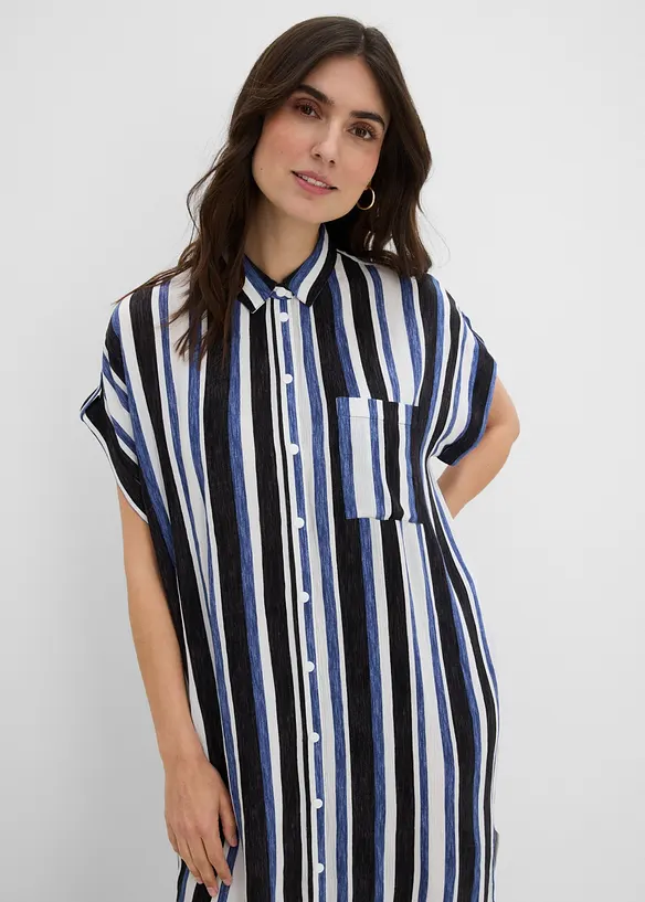 Robe chemise en viscose fluide, bonprix