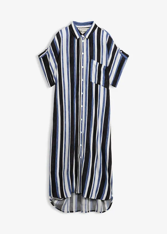 Robe chemise en viscose fluide, bonprix