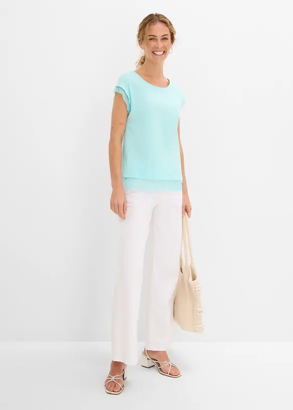 T-shirt boxy en coton, bonprix