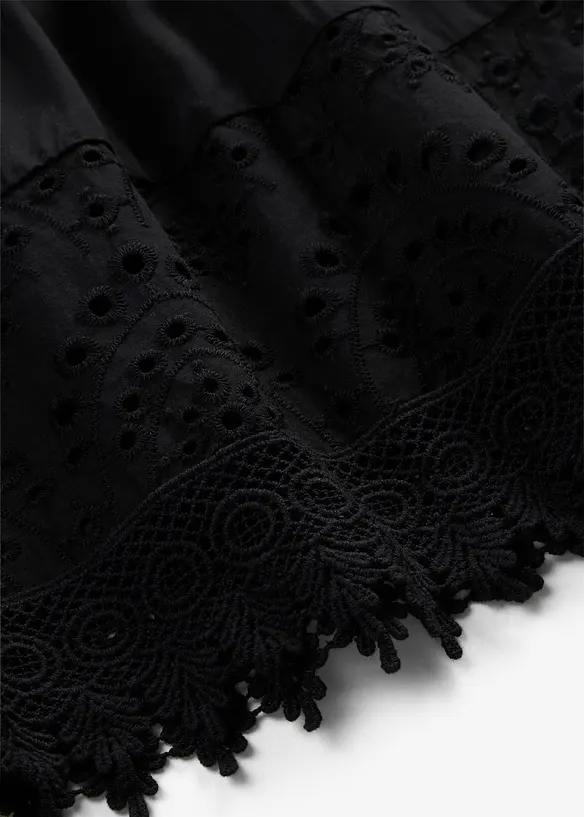 Tr&auml;gerkleid aus Viskose mit Spitze, bonprix