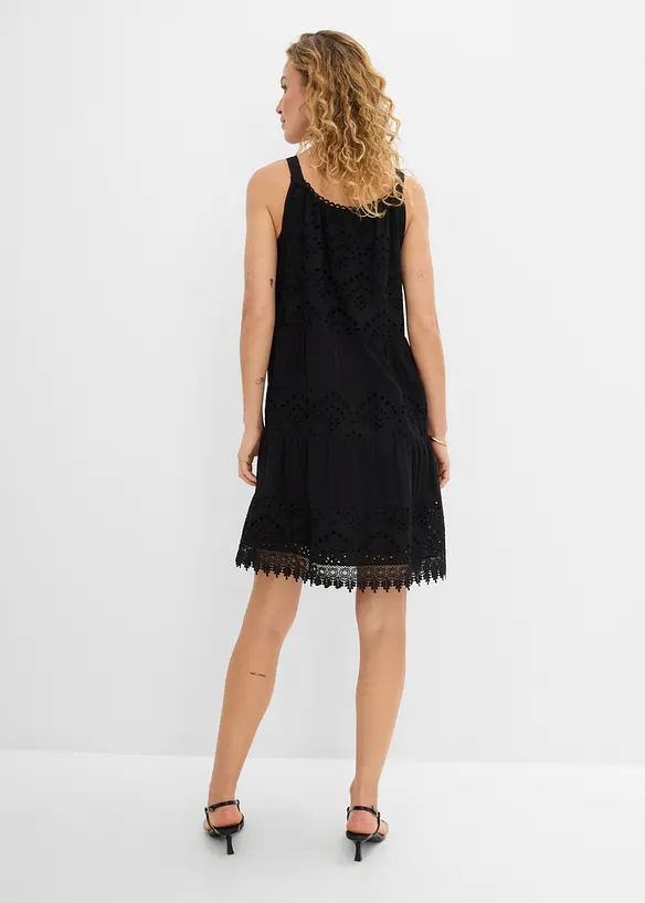 Tr&auml;gerkleid aus Viskose mit Spitze, bonprix