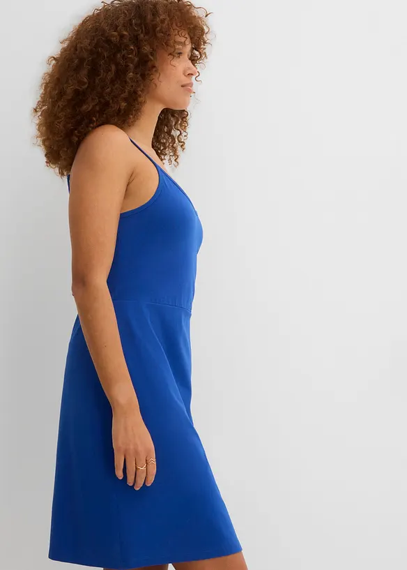 Robe estivale en jersey &agrave; bretelles r&eacute;glables, bonprix