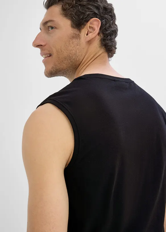 Muskel-Shirt aus reiner Baumwolle (2er Pack), bonprix