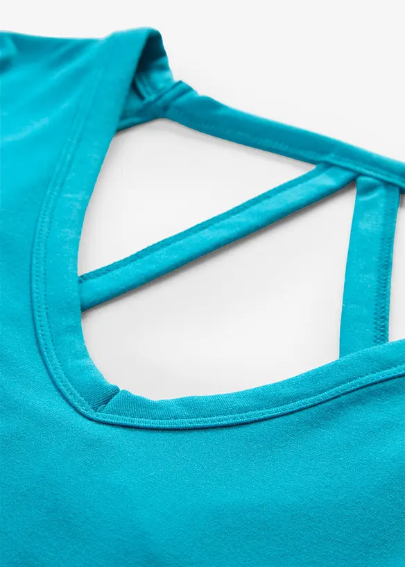 T-shirt en viscose m&eacute;lang&eacute;e, bonprix