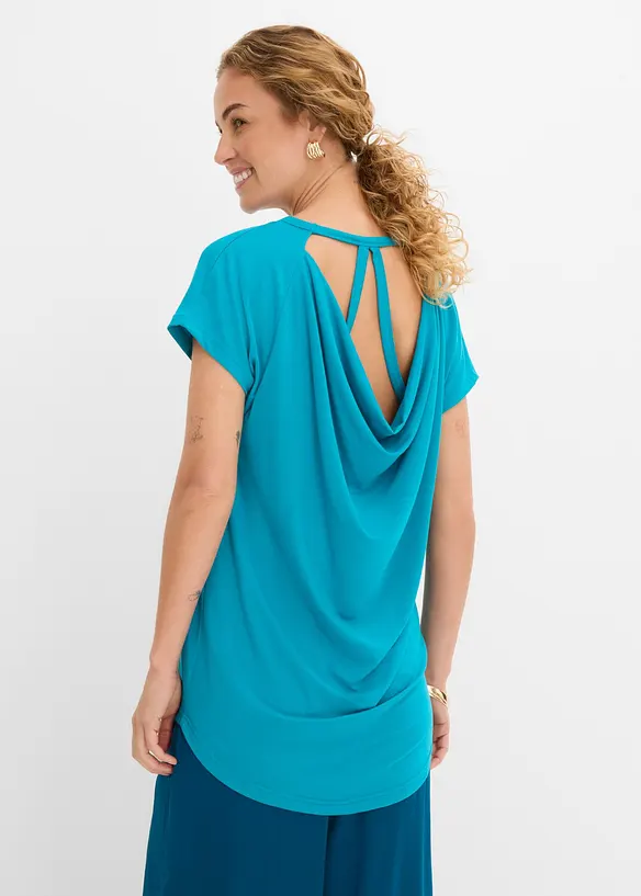 T-shirt en viscose m&eacute;lang&eacute;e, bonprix