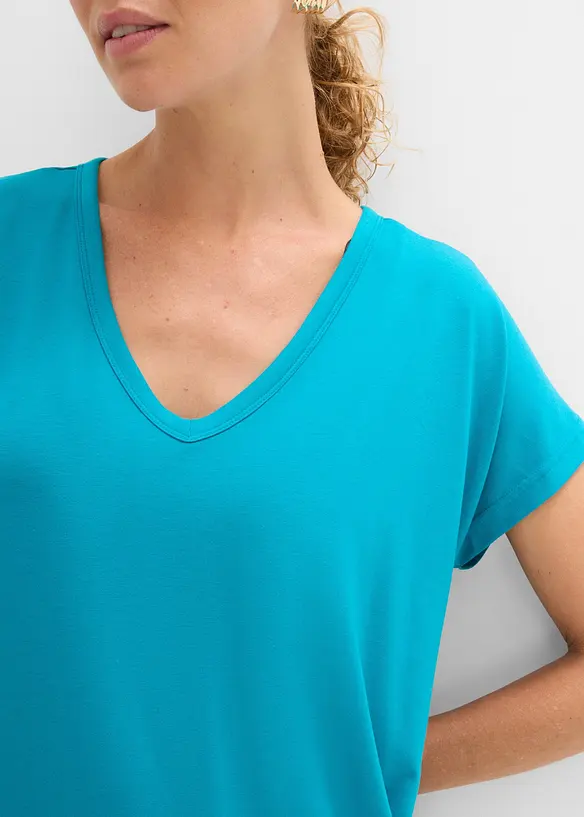 T-shirt en viscose m&eacute;lang&eacute;e, bonprix