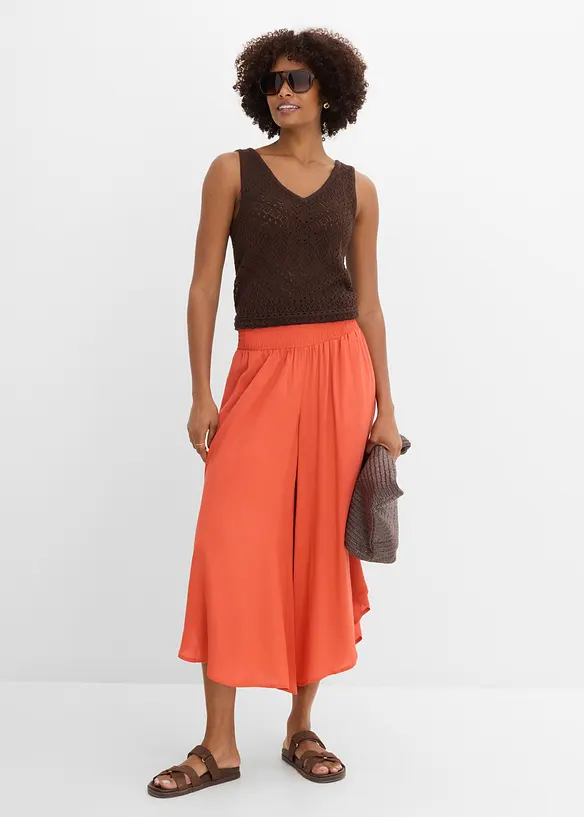 Wadenlange Culotte aus softer Viskose, bonprix