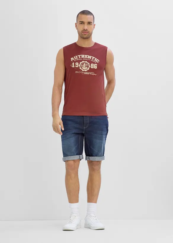 Lot de 2 marcels en coton agr&eacute;ables, bonprix