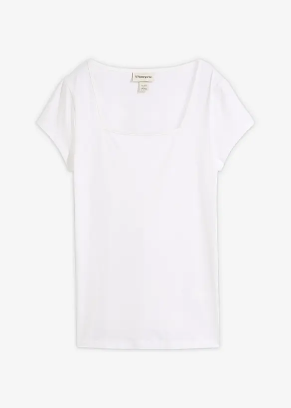Kurzarmshirt mit Karree-Ausschnitt, bonprix
