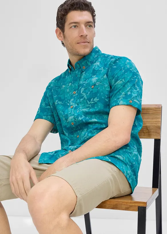 Chemise manches courtes en seersucker, bonprix